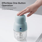 Bc Babycare Baby Food Maker-Glass Baby Puree blender for Fruit, Vegatable & Meat,Mini Food Processor for Potatoes, Grapes & Strawberries,Blue,10oz