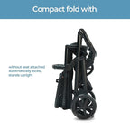 Mompush Baby Stroller, Convertible 2-in-1 with Bassinet Option, Infant Car Seat Compatible, Includes Adapter - Sturdy Full-Size Infant Stroller for Family Adventures