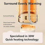 Portable Baby Bottle Warmer 4-in-1 Fast Heating Baby Milk Warmer for Breastmilk or Formula with Heating Warm Milk Constant and Warm Water Function (White)