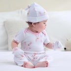 Baby Hats Mittens and Socks Set Cotton Newborn Hat Beanie Soft Infant Girls Boys Caps Gloves 0-6 month