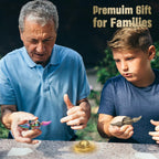 Brass Fidget Hand Spinner for Kids & Adults, Metal Finger Spinner Spinning Toys for Anxiety Relief, Reducing Boredom Cool Gadget Christmas Birthday Gifts Stocking Stuffer for Boys Age 3-12