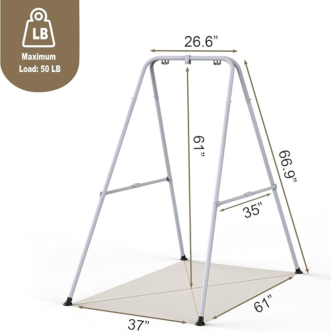 2 in 1 Baby Jumper with Swing, Baby Swing Indoor and Outdoor Use, Baby Jumpers and Bouncers, Toddler Swing with Foldable Stand