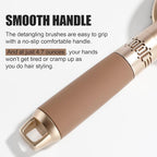 NVTED Hair Brush Set with Detangling Nylon Pins Massage Paddle Brush Cushion Hair Combs Hair Dryer Brush for Women Men Kids Girls (GOLD)