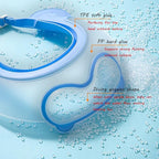 Baby Shower Cap Shield, Shower Cap for Kids, Visor Hat for Eye and Ear Protection for 0-9 Years Old Children, Cute diving goggle Shape Makes The Baby Bath More Fun (Blue)