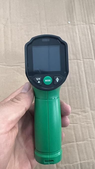 Infrared Thermometer Gun,SQECH Laser Thermometer Gun -58℉～1112℉(-50℃～600℃),Non-Contact Temperature Gun with Adjustable Emissivity&Color Backlight for Cooking, Pizza Oven,BBQ,Fridge,Engine,HVAC(Green)