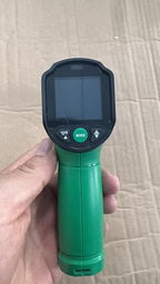 Infrared Thermometer Gun,SQECH Laser Thermometer Gun -58℉～1112℉(-50℃～600℃),Non-Contact Temperature Gun with Adjustable Emissivity&Color Backlight for Cooking, Pizza Oven,BBQ,Fridge,Engine,HVAC(Green)