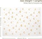 Rainbow Baby Blankets for Girls, Soft Nursery Minky Blankets with Muslin and Dotted Fleece Back 30x40 inches, Receiving Bed Quilt for Newborn, Infants, Toddlers