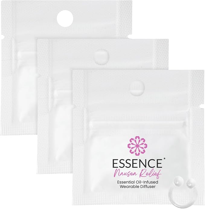 Essence Wearable Aromatherapy Nasal Diffuser – Nausea Relief Essential Oil Nose Ring – Personal Scent Clip for Travel, Work & Everyday Use – Made in USA (3 Pack)