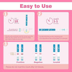 25 Count Ovulation Test Strips with Cups, Bulk Ovulation Test Strips for Women, Ovulation Predictor Kit, Accurate Fertility Tests for Home, Individually Wrapped 5mm LH