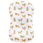 LifeTree Muslin Baby Lounger Cover, Newborn Slipcover Lounger Cover for Boys Girls Infant, Soft 70% Viscose from Bamboo and 30% Cotton, 1 Pack Cover Only, GoldenRetriever Pattern