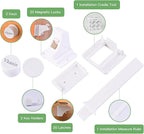 20 Pack Vkania Magnetic Cabinet Locks Baby Proofing - Baby Safety Latches for Drawers and Cabinets -Easy Installation No Drilling