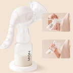 NCVI Manual Breast Pump for Breastfeeding Small Nipple, 20mm Silicone Soft Flange Single Hand Held Pump Breast Milk 4oz, BPA-Free with Two Kinds of Suction Adjusted Suitable for 17/18/19/20mm Nipples