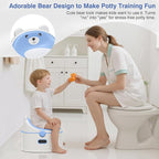 3-in-1 Toddler Potty Training Toilet for Boys & Girls - Convertible Potty Chair with Step Stool for Toddlers 1-3, Anti-Slip Design Toddler Toilet Seat - Removable & Easy to Clean
