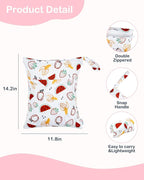 ALVABABY 3 Cloth Diaper Wet Dry Bags Waterproof Reusable with Two Zippered Pockets Travel Beach Pool Daycare Soiled Baby Items Yoga Gym Bag for Swimsuits or Wet Clothes Small Medium Large 3L-ZM27