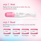 Easy@Home Pregnancy Test Sticks: 5 Count - Reliable and Early Detection Pregnancy Sticks - Precise Results in Minutes - Easy to Use at Home Urine Pregnancy Tests with Curved Handle