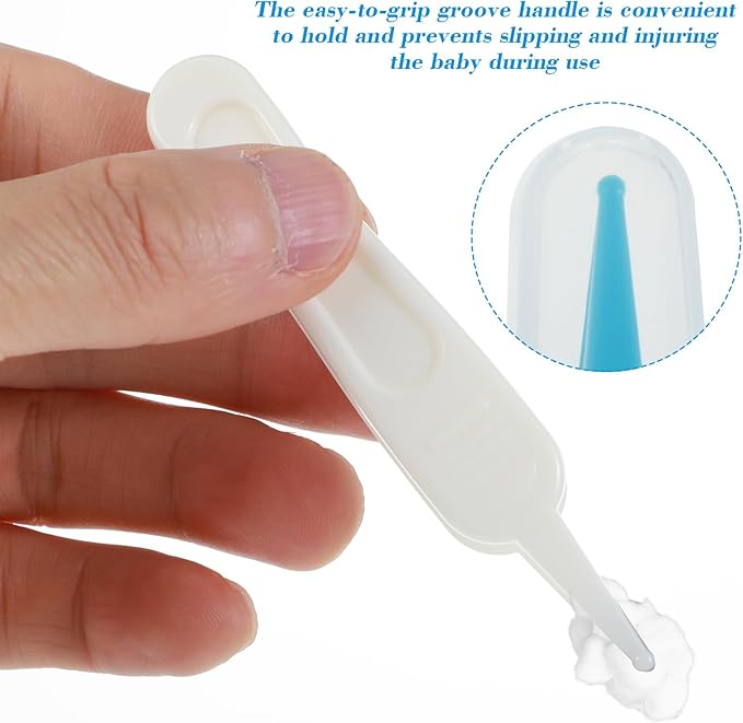5 Pcs Nose Cleaning Tweezers, 5 Colors Baby Nose Picker with Round Plastic Head for Babys Care Comfortable Effective Noses Picker Tool Baby for Cleaning Ear Canals Nasal Umbilical Dirt