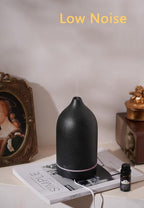 VIVITEST Diffusers for Home, 200ML Stone Essential Oil Diffuser, Ceramic Oil Diffuser,Ultrasonic Aromatherapy for Office (Black)