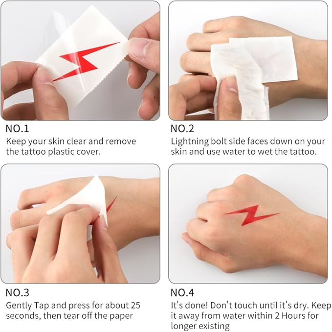 Wizard Theme Party Favors - Wand Pencils Wizard Glasses with No Lenses Lightning Bolt Scar Temporary Tattoo for Teen Kid Student Magic Birthday Party Favors School Reward Halloween Decor 12pcs each