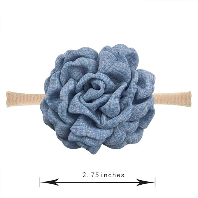 Baby Girl Headbands and Bows for Newborn Infant Toddler Nylon Hairbands Hair Accessories
