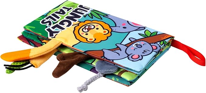 Baby Books 0-6 Months, 2PCS Crinkle Books for Babies, Touch and Feel Sensory Books for Babies, Infant Toys 0-6 Months, Soft Fabric Toy Shower Gift, Baby Crinkle Book - 4 Page Blue