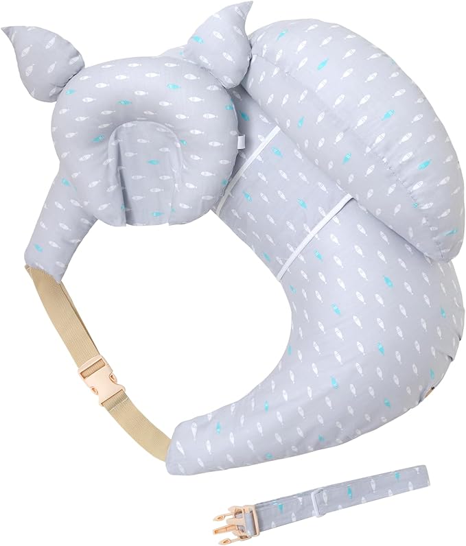 Nursing Pillow for Breastfeeding, Breastfeeding Pillows for More Support for Mom and Baby, with Adjustable Waist Strap