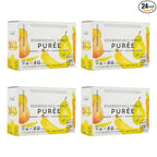 White Leaf Provisions Organic Purees / Baby Food Pouches - Fruits, Veggies & Grains, Toddler snack, Regeneratively Farmed, No Added Sugar, Non-GMO, BPA-Free Pouches 3.17 oz (Pack of 24, Mango + Carrot + Banana + Pear)