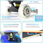 Easy_Way Complete Skateboards- Standard Skateboards for Beginners Kids Boys Girls Teenager- 31''x 8''Canadian Maple Cruiser Pro Skate Board, Skateboards