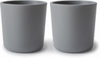 mushie Dinnerware Cups For Kids | Made in Denmark, Set of 2 (Smoke)