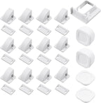 Magnetic Cabinet Locks for Baby Safety, Children Proof Cupboard Drawers Latches, Safe & Easy Install, Multi-Purpose Adhesive No Need for Screws or Tools(12 locks and 2 Keys)