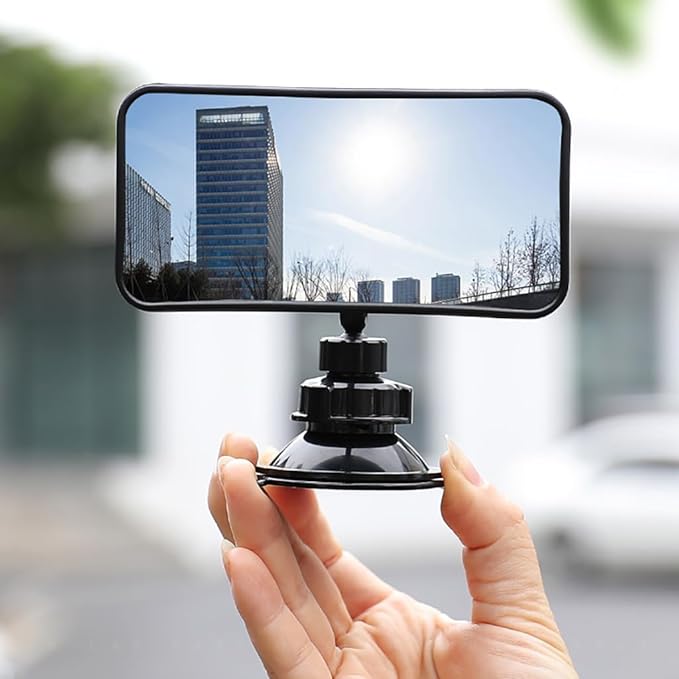 Suction Cup Baby Mirror For Car,360° Adjustable Car Seat Mirror Rear Facing Infant, See All Passengers in the Backseat, Rear View Mirror Accessories