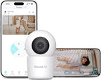 Sense-U AI 2.5K PTZ Baby Camera Monitor with Sensor-Free Sleep Breathing Movement Detection, Smart Security Indoor Video Camera with Background Audio, Cry Detection, No Monthly Fee, for Peace of Mind