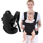 Baby Carrier Wrap,Baby Carriers Newborn to Toddler,Cozy Baby Holder Carrier Lightweight,Adjustable Baby Sling Support for Infant 7-45lbs Girl and Boy,Front Back All Positions,Shower Gift-Black