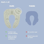 Jool Baby Folding Travel Potty Training Seat for Toddlers, Fits Round & Oval Toilets, Non-Slip Suction Cups, Includes Free Travel Bag (Sage)