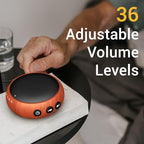 SoundMe Small Sound Machine Brown Noise Machine 30 Soothing Natural Sounds Rain Fan Pink White Noise Machine for Baby Kids Adults with 36 Volume Control Powered by AC or USB Sleep Timer Wood Grain