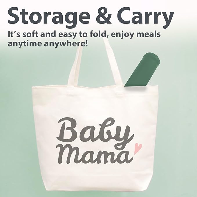 Placemat for Baby, Silicone Baby Toddlers Non-Slip Tablemats Stain Resistant Anti-Skid Reusable Dishwasher Safe Table Mats (Oxford Green)