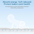 Baby Play Mat for Floor Tummy Time Mat Nursery Rug Muscle Mat Area Rug Playroom Rug Tatami Mat 13'1"x6'7" Memory Foam 1.3" Thick Crawling Mat For Babies,Toddlers, Infants, Kids,Floor Mat(Beige)