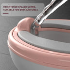 Potty Training Toilet, Realistic Potty Training Seat, Toddler Potty Chair with Soft Seat, Removable Potty Pot, Toilet Tissue Dispenser and Splash Guard, Non-Slip for Toddler& Baby&Kids White, Pink