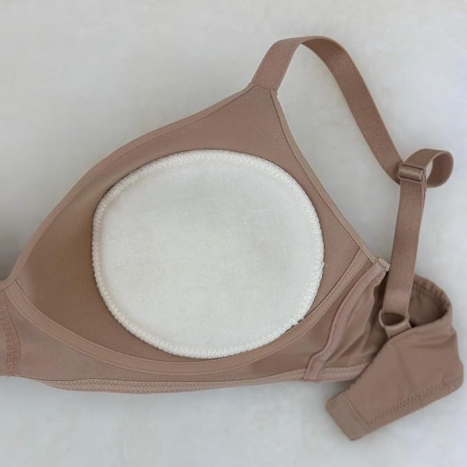 Soothingly Soft Merino Wool Nursing Pads, Style Softline, Extra Thickness, 5 in. Diameter