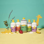 Alaffia Babies and Kids Shampoo and Body Wash, Gentle and Calming Support for Soft Hair and Skin with Shea Butter, Neem, and Coconut Oil, Fair Trade, Coconut Strawberry, 16 Fl Oz