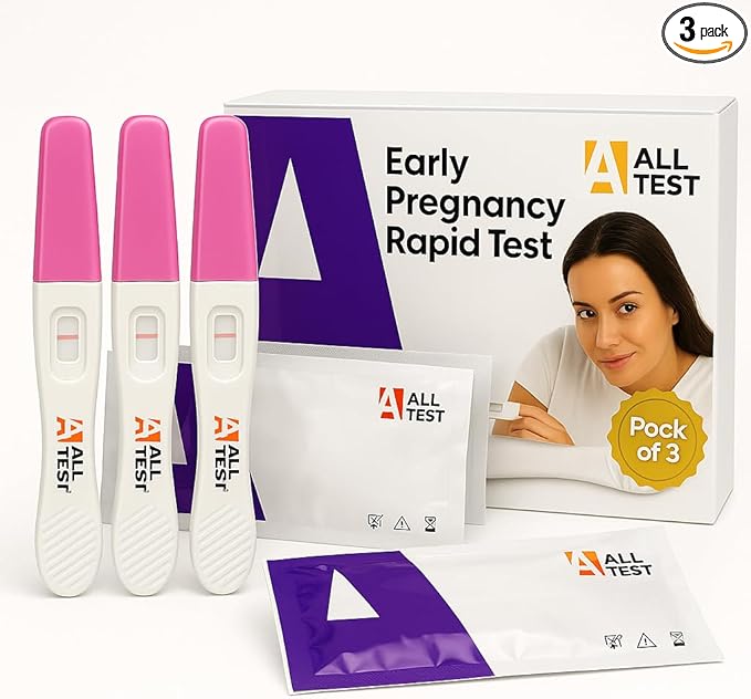 Early Detection Pregnancy Midstream – Over 99% Accurate hCG Rapid Test – Pack of 3 Pruebas de Embarazo de Detección Temprana – Más del 99% de Precisión
