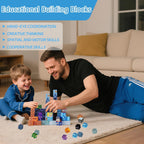 Magnetic Building Blocks for Kids, 100PCS Magnet Blocks Set, 3D Tiles Building Cubes Constructions Toys for Boys & Girls Ages 3+, STEM Sensory Educational Stacking Toy Gift for Toddlers