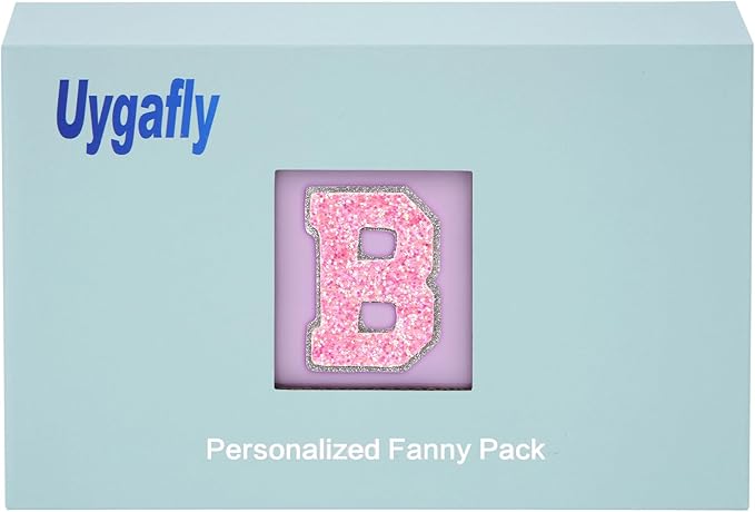 Bridesmaid Gifts - Wedding Day Proposal, Bridal Shower, Maid of Honor Gifts | Lavender, Initial B Fanny Pack Belt Bag Crossbody Bag