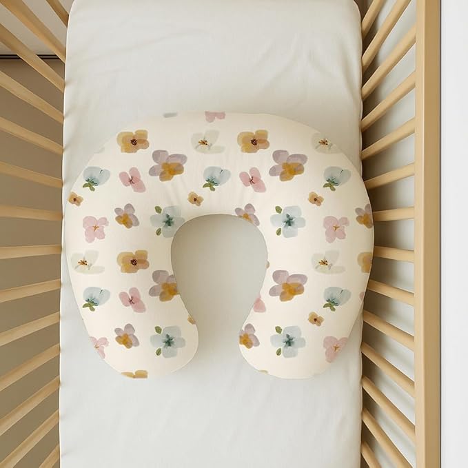 Nursing Pillow Covers 2 Pack, Breastfeeding Pillow Slipcovers Soft and Stretchy, Nursing Covers for Baby Girls Boys Newborn (B0DQTM9XZV)