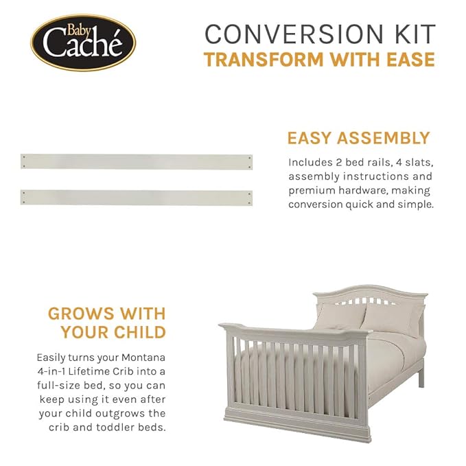 Baby Cache Montana Collection Crib Conversion Kit, Espresso