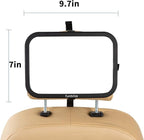 Baby Car Mirror Most Stable Backseat Mirror with Premium Matte Finish,Ultra High Definition PMMA Material, Secure and Shatterproof,Black