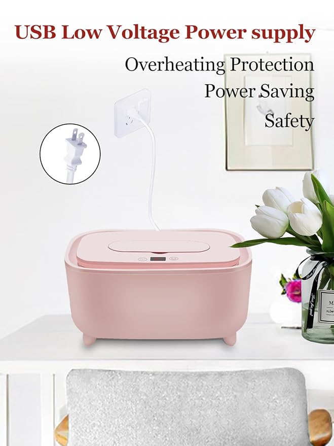 Wipe Warmer - 2025 New Premium Baby Wet Wipes Dispenser, Baby Wipe Warmer for Home Use - Essential Calentador De Wipes para Bebes - Travel Friendly with Direct Plug-in Power Supply
