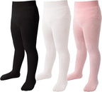 Marchare Baby Girls Tights Thick Solid Cable Knit Leggings Winter Warm Stockings For Toddler Girls 1/2/3/4/5 Pack