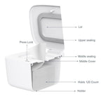 Zdolmy Wipes Dispenser, Wipe Holder for Baby, Refillable Wipe Container, Portable Press to Open, Non-Slip