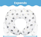 babyboat Nursing Pillow for Breastfeeding Breathable Breast Feeding Pillow with Removable Cover White Feeding Pillow for Tummy Time and Bottle