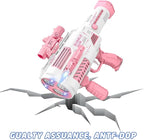 Automatic Gatling Bubble Gun,Big Size 7.5"x16.7",That Produces Thousands of Bubbles per Minute, Suitable for Children and Adults and Perfect for Summer Indoor and Outdoor Parties